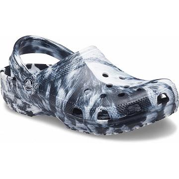 Crocs Classic Marbled Women's Clogs White / Grey | Australia 0111UZGT